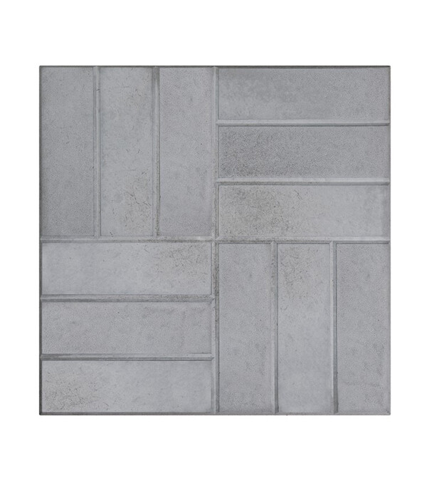 Плитка тротуарная 12 камней 500х500х45 мм серая