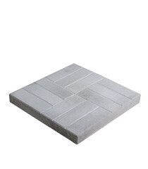 Плитка тротуарная 12 камней 500х500х45 мм серая - фото 2