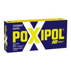 Холодная сварка POXIPOL, двухкомпонентный эпоксидный клей, серый, 14мл, (шт.)