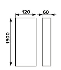 Воздуховод плоский пластиковый 60х120 мм 1,5 м - фото 2