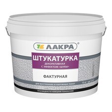 Штукатурка фактурная Лакра с эффектом шубы белая 15кг