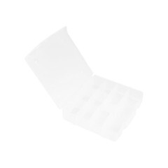 Органайзер пластиковый прозрачный, 11,4 х 14,2 х 3,4 см, 5 ячеек, (шт.)