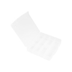 Органайзер пластиковый прозрачный, 14,4 х 16,5 х 3,6 см, 5 ячеек, (шт.)