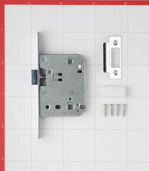 Замок врезной Palladium 170 CP для межкомнатной двери под фиксатор хром - фото 3