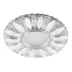 Светильник точечный Feron CD917 15LED 2835 SMD 4000K MR16 50W G5.3 прозрачный-матовый хром 29536