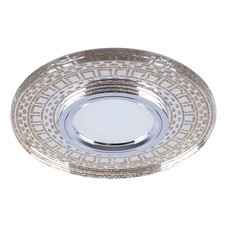 Светильник точечный с LED подсветкой Feron CD981 15LED 4000K MR16 G5.3золото хром стекло 32438