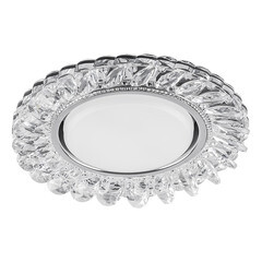 Светильник точечный с подсветкой Feron CD4034 20LED SMD 4000K 15 Вт GX53 прозрачный хром 40501