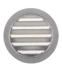 Решетка вентиляционная алюминиевая наружная Era d100 мм с фланцем d125 мм без покрытия - фото 4