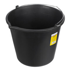 Ведро строительное круглое, пластмассовое, 12л, (шт.)