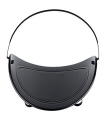 Дровница 101-R9005 черная стальная - фото 3