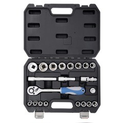 Набор инструмента слесарно-монтажный, Cr-V, 1/2", 21 предм., (шт.)