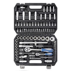 Набор инструмента слесарно-монтажный, Cr-V, 1/4", 1/2", 94 предм., (шт.)