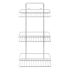 Полка для ванной прямая 3 яруса гальваника цинк,цвет хром, (шт.)