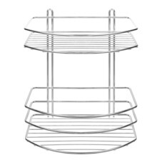 Полка для ванной овал 2 яруса гальваника цинк,цвет хром, (шт.)