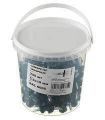 Саморезы кровельные с буром 19х5,5 мм металл-металл зеленые RAL 6005 Daxmer (250 шт.) - фото 3