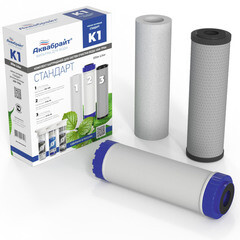 Комплект картриджей КОМПЛЕКТ К-1 к трехступенчатой системе очистки АБФ-ТРИА - СТАНДАРТ, (шт.)