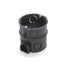 Коробка установочная для бетонных стен, из полипропилена, 12 вводов, углубленная, d68х70мм, (шт.)