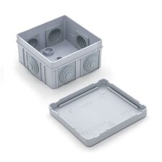 Коробка разветвительная для наружного монтажа, полистирол, 6 вводов, IP54, 85х85х40мм, (шт.)