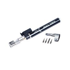 Горелка газовая, тип карандаш, с пьезоподжигом, 4 насадки, заправл. бутаном С4Н10, 19х200мм, (шт.)