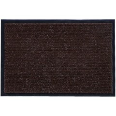 Коврик грязезащитный Ребро ПВХ, полиэстер, коричневый, 40х60см, (шт.)