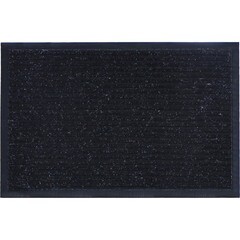 Коврик грязезащитный Ребро ПВХ, полиэстер, чёрный, 60х90см, (шт.)