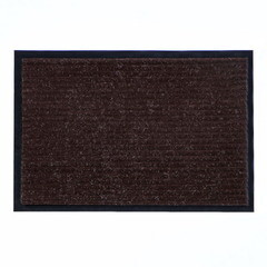 Коврик грязезащитный Ребро ПВХ, полиэстер, коричневый, 50х80см, (шт.)