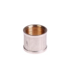 Муфта латунная, внутренняя резьба, 1", (шт.)