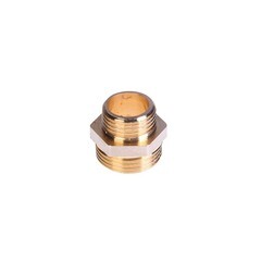 Ниппель латунный, наружная резьба, 3/4"x1/2", (шт.)