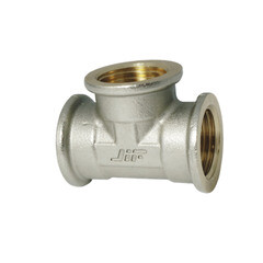 Тройник латунный, внутренняя резьба, 1/2", (шт.)