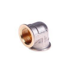 Угольник латунный, внутренняя резьба, 1/2", (шт.)