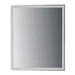 Зеркало с сенсорной подсветкой 71х85 см в раме белой АСБ-Мебель Марика 70