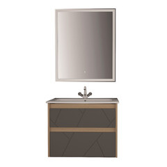 Зеркало с подсветкой прямоугольное 71х85 см в раме белой с сенсорным включением АСБ-Мебель Марика (12224) - фото 2