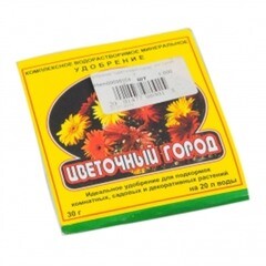 Удобрение Цветочный город 30 г сухое