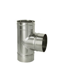 Изображение товара Тройник Дымок 90° х d120 мм без изоляции AISI 439