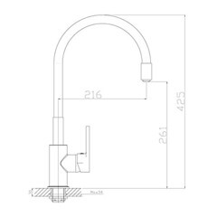 Смеситель для кухни Rossinka Z хром/серый с гибким изливом однорычажный (Z35-35U-Gray) - фото 14