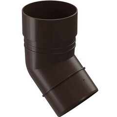 Колено трубы Docke Standard пластиковое d85 мм 45° темно-коричневый