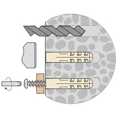 Дюбель распорный Hard-Fix 8x40 мм нейлон (30 шт.) - фото 2