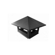 Дымник на трубу 780х780 мм 0,5 Satin с пленкой Ral 7024 мокрый асфальт