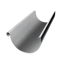 Изображение товара Желоб водосточный Grand Line Zn металлический d125 мм 3 м оцинкованный