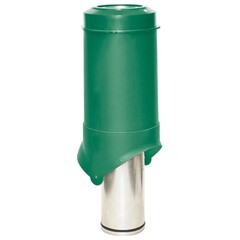 Вентиляционный выход вытяжки Krovent Pipe-VT d125 мм зеленый
