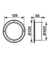 Фланец для круглых воздуховодов d100 мм Era пластиковый - фото 3