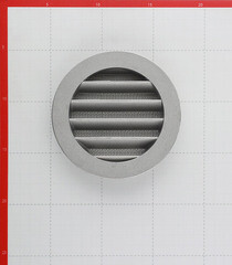 Решетка вентиляционная алюминиевая наружная Era d100 мм с фланцем d125 мм без покрытия - фото 3