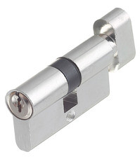 ььЦилиндр ФЗ E AL 60 CP Т01 60 (30х30) мм ключ/вертушка хром
