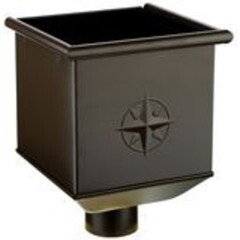 Воронка желоба Аквасистем металлическая квадраТехноникольая d125/90 мм RR 32