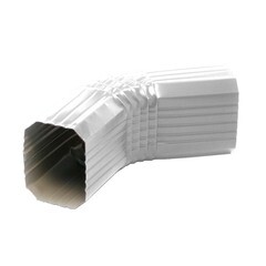 Колено прямоугольное Vortex металлическое 235x235x105 мм 9003
