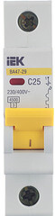 Автоматический выключатель модульный IEK Karat ВА 47-29 1P 25А тип C 4,5 кА 220 В (MVA20-1-025-C) - фото 5