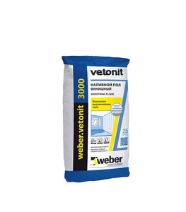 Ровнитель для пола weber.vetonit 3000 финишный 25 кг — купить в Санкт ...