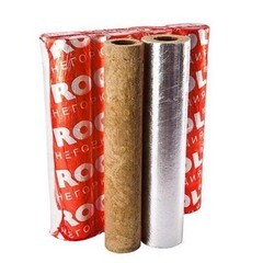 Теплоизоляция для труб Rockwool 100 ДМ минеральная вата 76х30 мм 6 пог.м навивная