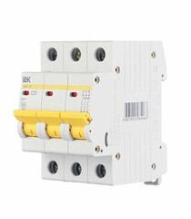 Автоматический выключатель модульный IEK Karat ВА 47-29 3P 25А тип C 4,5 кА 400 В (MVA20-3-025-C) - фото 4