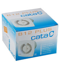 Вентилятор осевой Cata B-12 Plus 170х170 мм d120 мм слоновая кость - фото 5